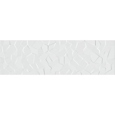 Плитка для стін Wabi RP-6958R Shiro Crystal White глянець 34x111 10269 фото