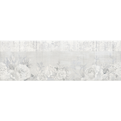 Плитка для стін Kale Rm-7207R Etoile Floral White-Grey Rectified 25x75 10236 фото