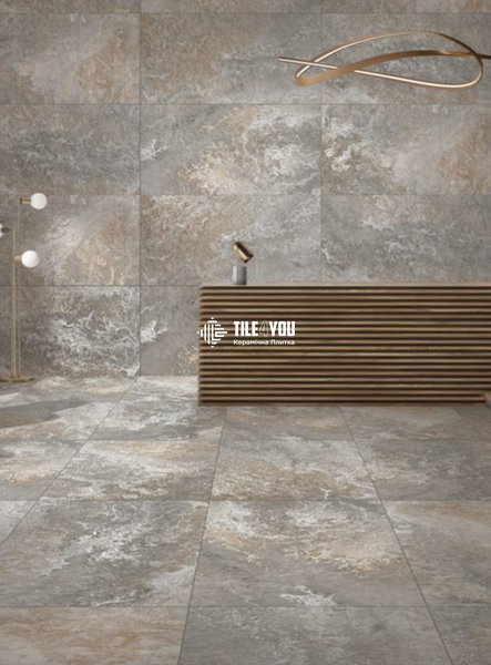 Керамограніт Italica | Плитка CERVANA DARK GREY GHR+CARVING 60 x 120 202874 фото