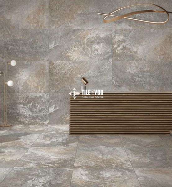 Керамограніт Italica | Плитка CERVANA DARK GREY GHR+CARVING 60 x 120 202874 фото