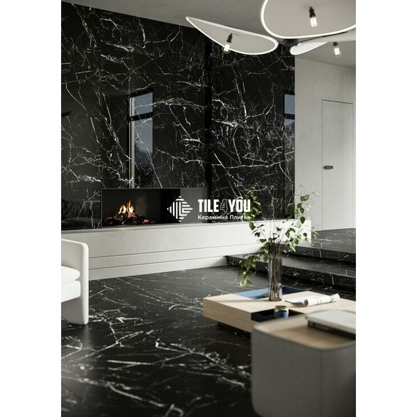 Керамограніт Cerrad | Marmo Marocco Black RECT 597x1197x8 18948 фото