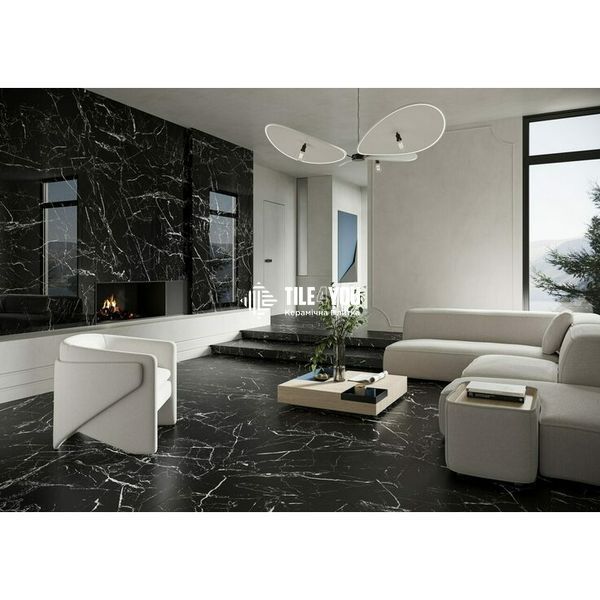 Керамограніт Cerrad | Marmo Marocco Black RECT 597x1197x8 18948 фото