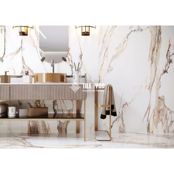 Керамограніт Cerrad | Calacatta Gold Poler 119,7X59,7 17137 фото