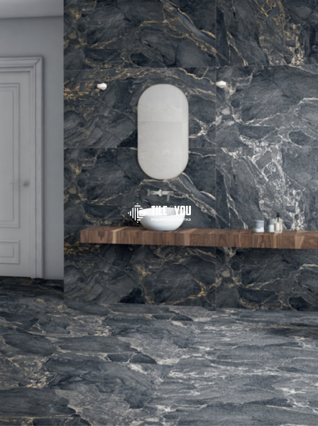 Керамограніт Italica | Alkarz Black Grit Granula 60x120 17543 фото