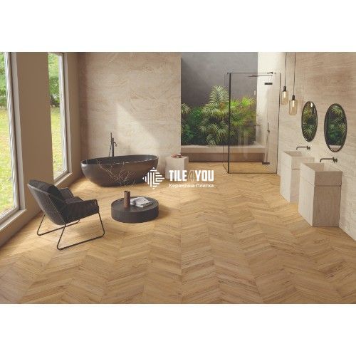 Керамограніт Emil Ceramica | Плитка ELGL REV CHVR BI SK 11x54 см 208931 фото