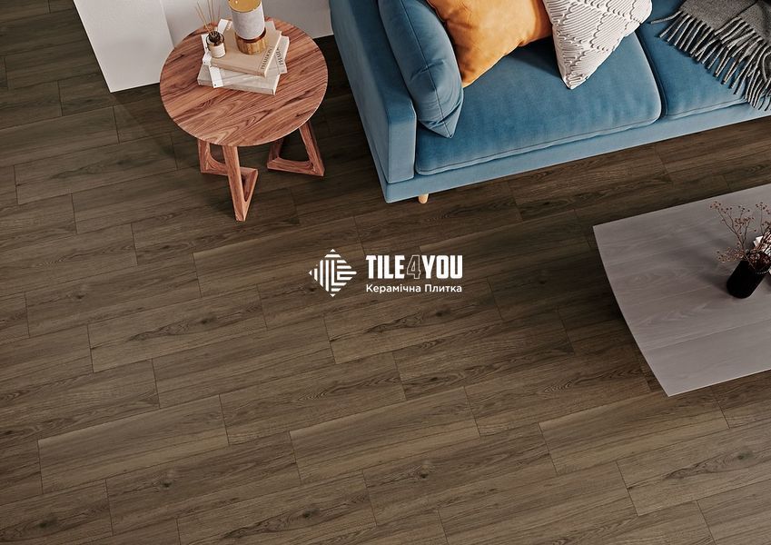Плитка під дерево Cersanit | Calmwood Brown 18,5x59,8 18950 фото
