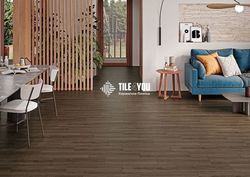 Плитка під дерево Cersanit | Calmwood Brown 18,5x59,8 18950 фото