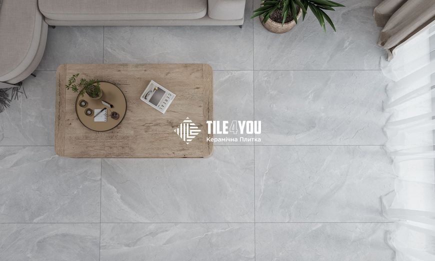 Керамограніт Golden Tile | Плитка Dark Rock DRG580 світло-сірий 600х600х8 202567 фото