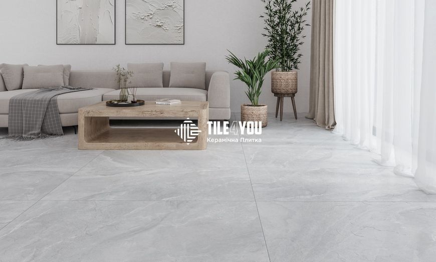 Керамограніт Golden Tile | Плитка Dark Rock DRG580 світло-сірий 600х600х8 202567 фото