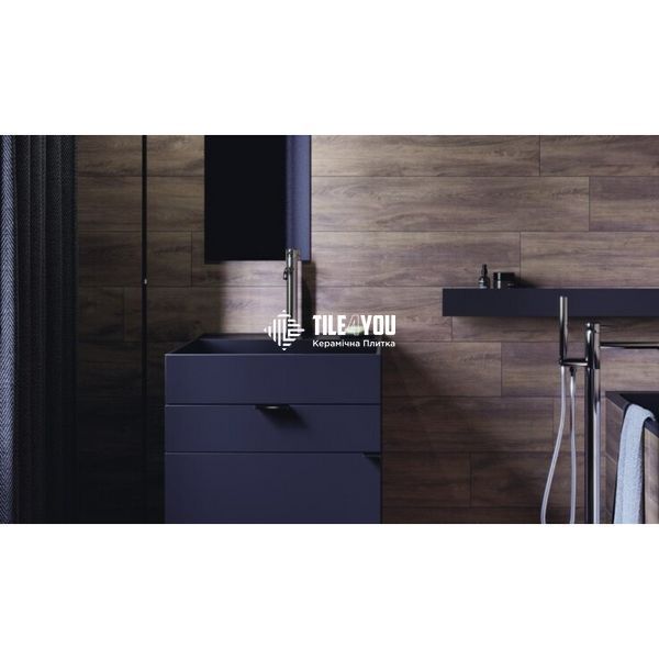 Керамогранит StarGres | Quebeck Wood Brown Reсt. 20х120 13915 фото
