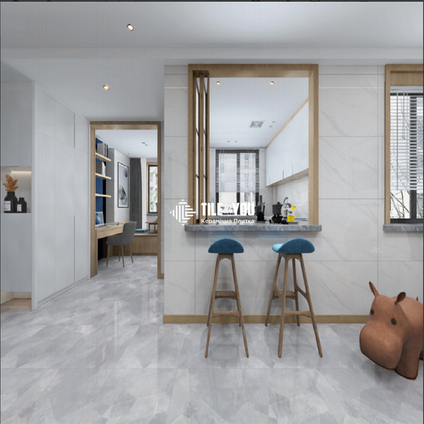 Керамограніт Megagres | HYH6186PA MOONSTONE GREY 60x60 см 17702 фото