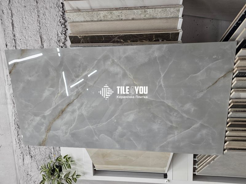 Керамогранит SERON | THUNDER ONYX GREY GLOSSY 60х120 201523 фото
