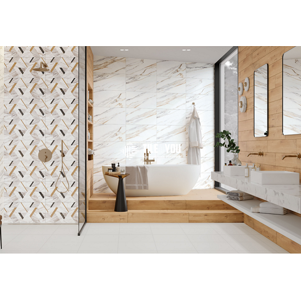 Керамическая плитка Opoczno | Luna Gold Modern Glossy 29,7x60 17960 фото