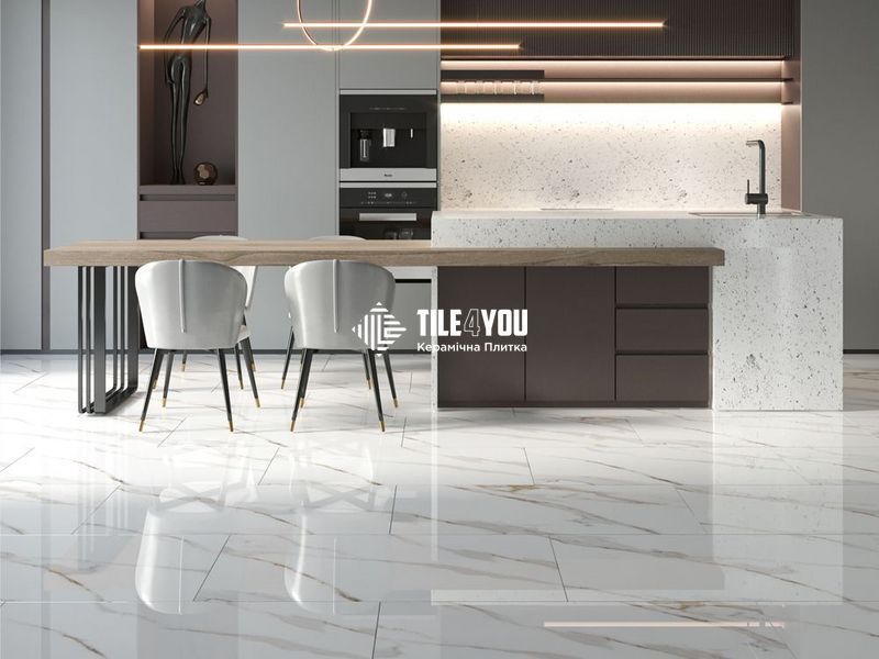 Керамогранит Fiera Ceramica | Gaios (Marble Calacata Rex 60х120 Full Lap) 600х1200х7 18220 фото