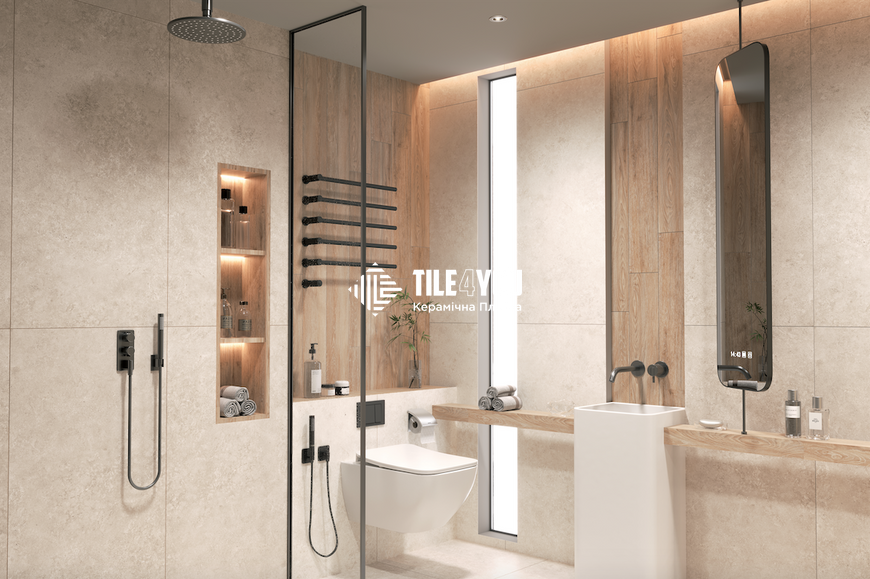 Керамограніт Teo Ceramics (Allore) | Limestone Cream F P 600x600x8 R Mat 1 60131280 фото