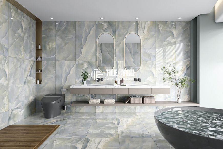 Керамограніт CERAMA MARKET | Zes Green Onyx 60x120 см 16432 фото