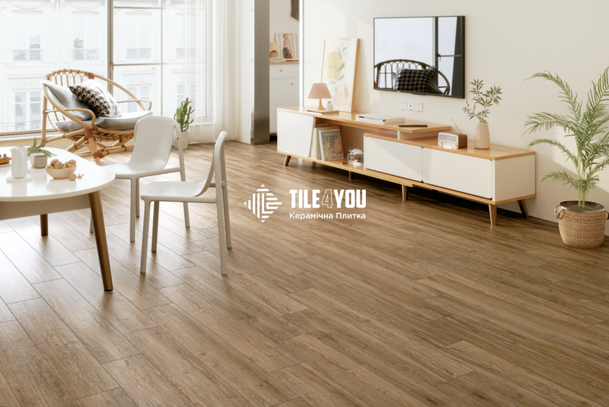 Плитка під дерево Teo Ceramics (Allore) | Bavaria Gold F PR 198x1200x8 R Mat 1 15752 фото