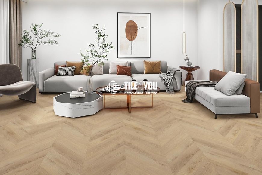Виниловый пол SPC Havana Sands Chevron Line 60x12,7 (5/0.5mm), BlissGround 201660 фото