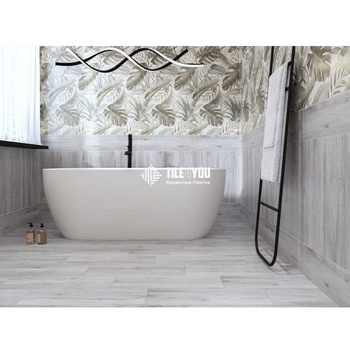 Керамограніт Ceramica Deseo | Lustroso Білий LT0P10 20x65 см 13207 фото