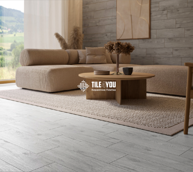Плитка под дерево Cersanit | Brantwood Light Grey 18,5x59,8 17247 фото