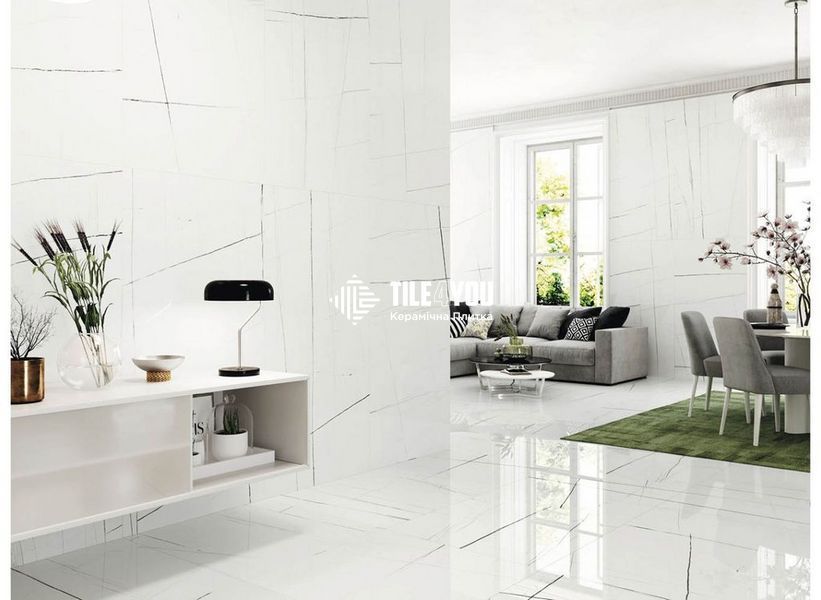 Керамограніт Baldocer Titanium White Pulido Rectificado 80x160 см 47906171 фото