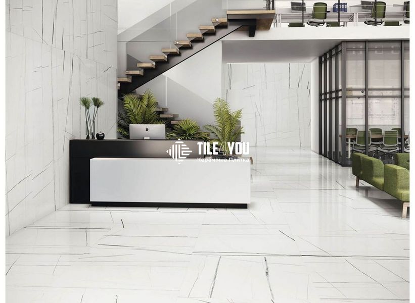 Керамограніт Baldocer Titanium White Pulido Rectificado 80х80 см 47906043 фото