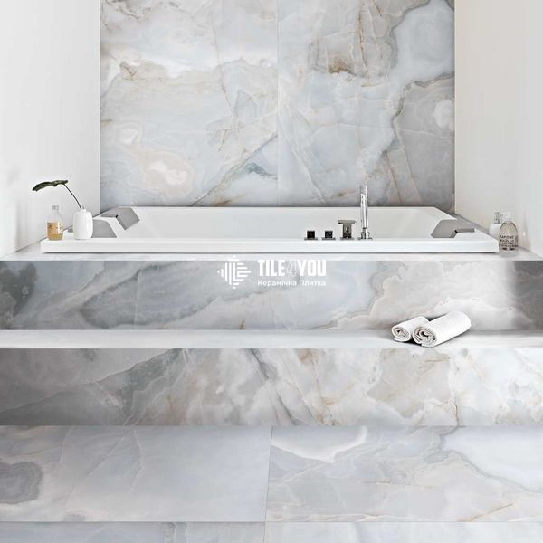 Керамограніт крупноформатний Florim Group | Reves de rex Reve Bleu glo 6mm 60x120 R (769932) 19184 фото