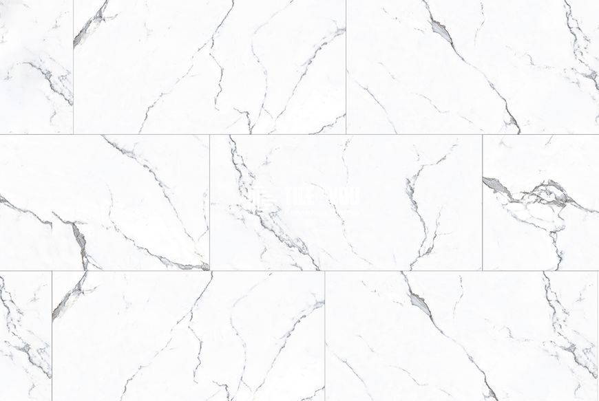Вінілова підлога BlissGround | SPC Stone Statuario grey 91.5x46.5x0.6 см (5+1мм) 201763 фото