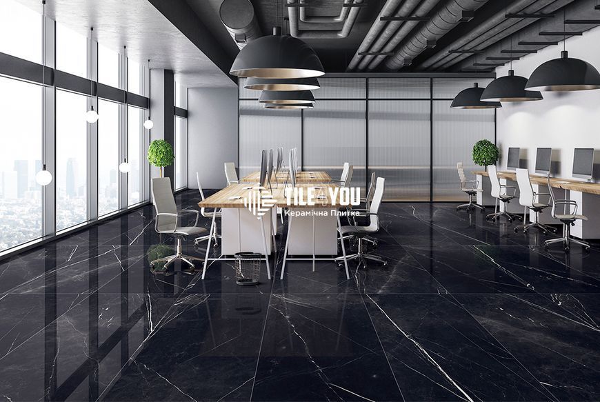 Керамогранит CERAMA MARKET | BLACK CARNIVAL GRANDE 80х160 18069 фото