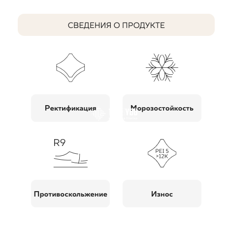 Керамогранит Paradyz | Silence Beige Gres Szkl. Rekt. Mat. 59,8X59,8 11974 фото