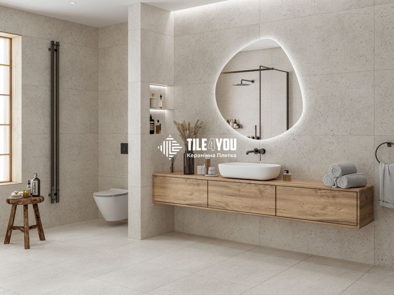 Керамограніт Golden Tile | Плитка Silent Shore SJV580 світло-бежевий 600х600х8 202626 фото