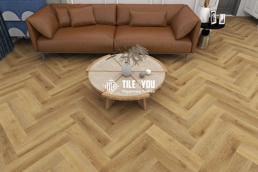 Виниловый пол SPC Tulum Dream Herringbone Line 60x12,5 (5/0.5mm+1mm), BlissGround 201714 фото