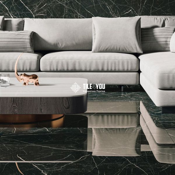 Керамограніт Paradyz Ceramika | Desire Black Gres Szkl. Rekt. Poler 59,8X119,8 17660 фото