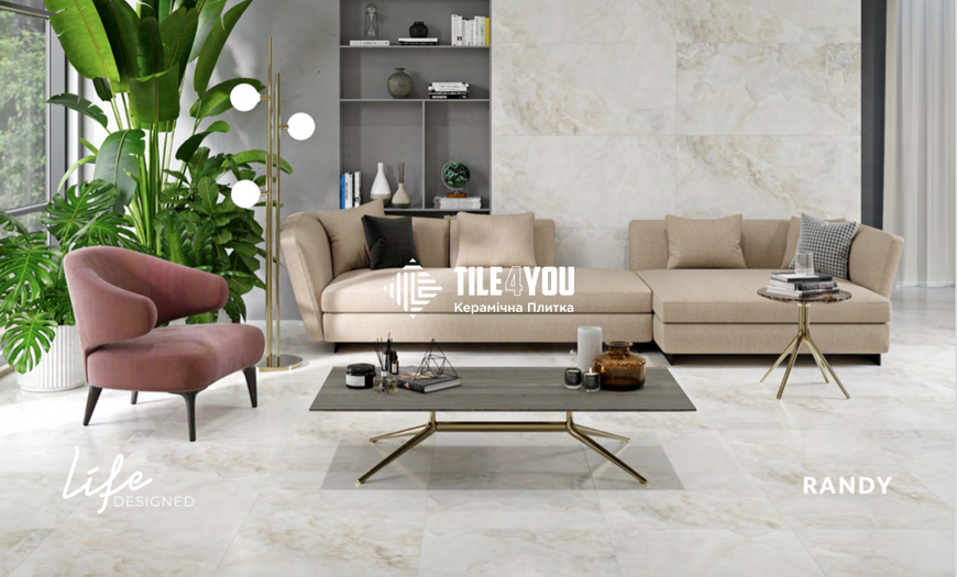 Керамогранит Cersanit | Randy Cream Satin Rect 59,8X59,8 см 027932 фото