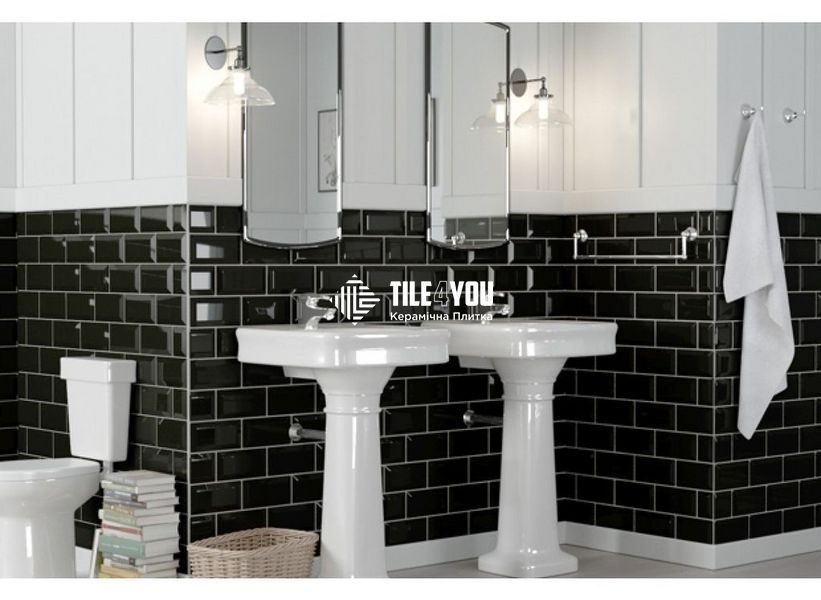 Настенная плитка Metrotiles белый 460011 10x20 см 49194205 фото