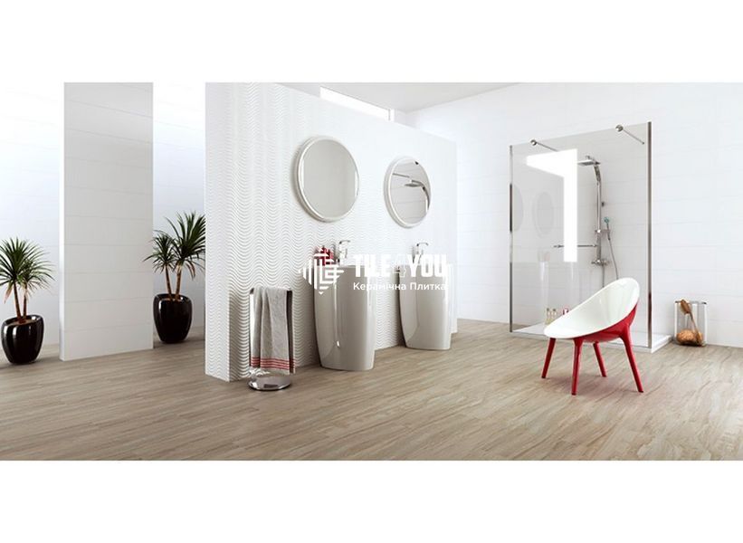 Плитка для стін TIMISOARA BCO BRILLO 30x90 см 49028588 фото