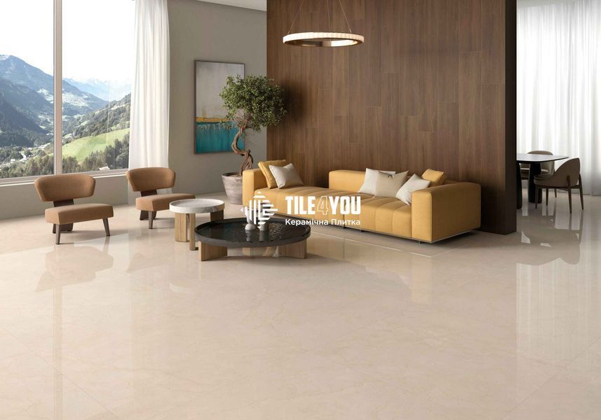Керамограніт Geotiles | Плитка 60*120 Vittoria Marfil Polished Rect 19133 фото