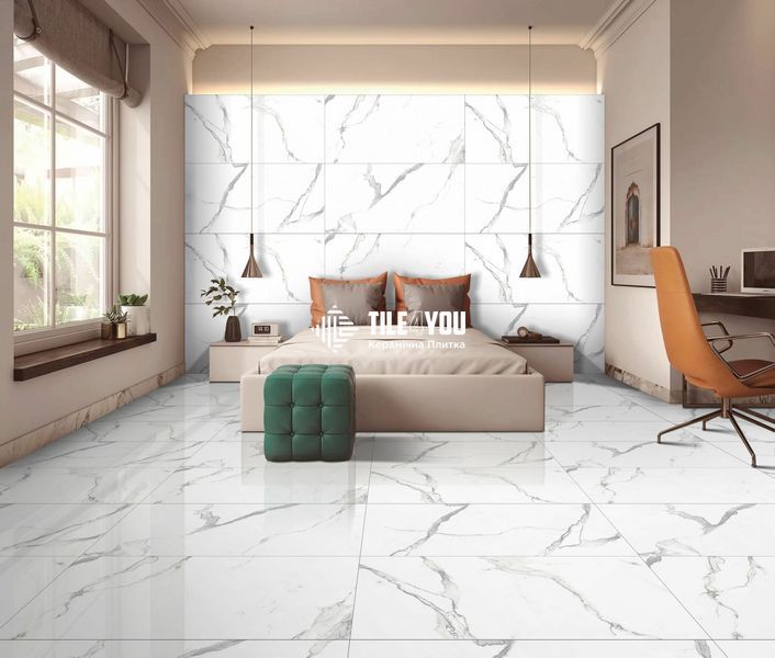 Керамограніт Letina Tiles | Wonder White Polished 60*120 201634 фото