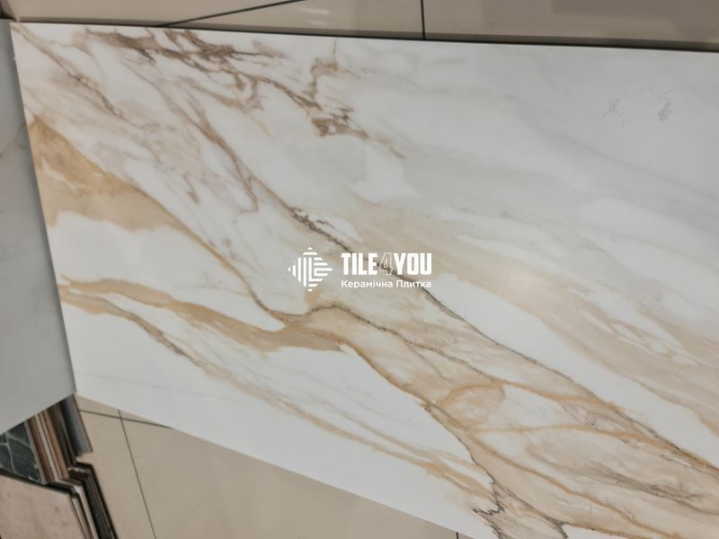 Керамограніт Teo Ceramics (Allore) | Calacatta Gold F P 600x1200x8 R Satin 1 60130186 фото