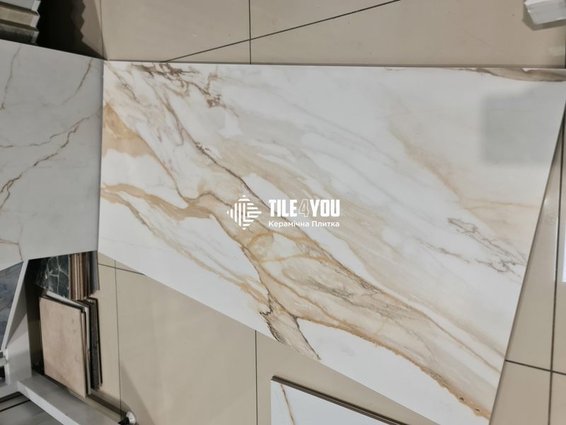 Керамограніт Teo Ceramics (Allore) | Calacatta Gold F P 600x1200x8 R Satin 1 60130186 фото