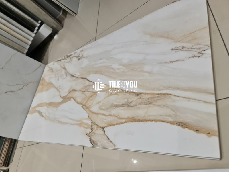Керамограніт Teo Ceramics (Allore) | Calacatta Gold F P 600x1200x8 R Satin 1 60130186 фото