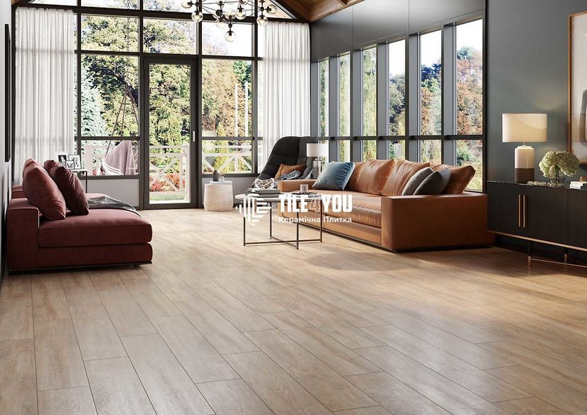 Плитка під дерево Cersanit | Sensewood Beige Mat Rect 19,8x119,8 G1 18914 фото