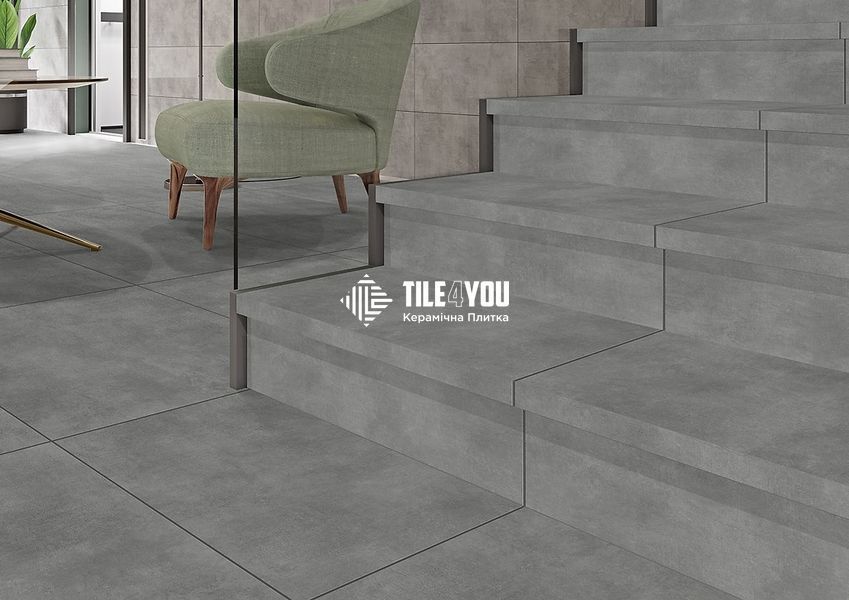 Сходинка з капіносом Cersanit | GPTU603 GREY STEPTREAD KAPINOS 31,8x59,8 201285 фото