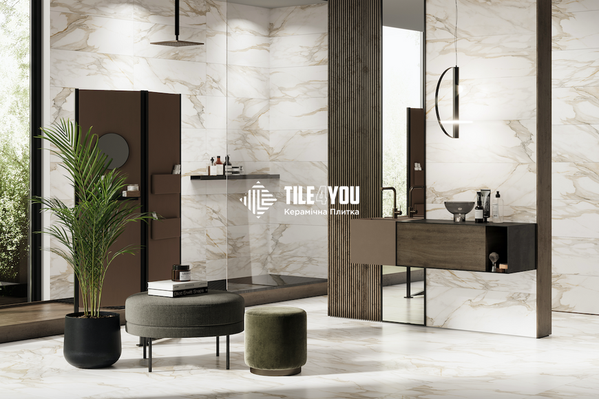 Керамограніт Teo Ceramics (Allore) | Calacatta Gold F P 600x1200x8 R Satin 1 60130186 фото