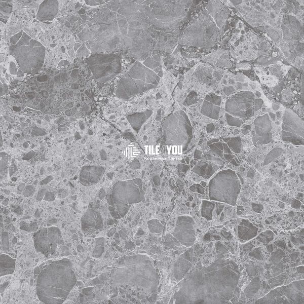 Керамогранит Ceramica Deseo | Teadora Dark Grey 60x60 см 18712 фото