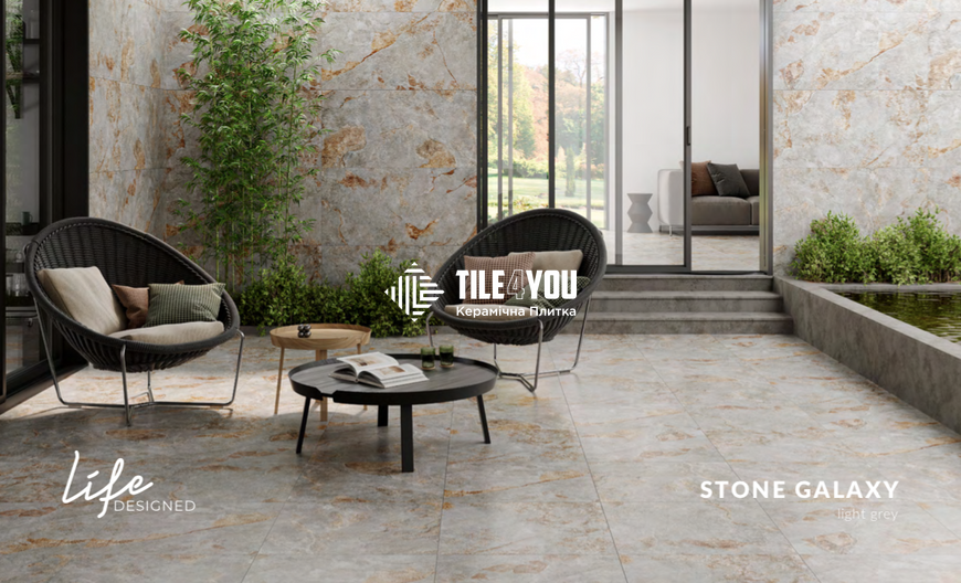 Керамогранит Cersanit | Stone Galaxy Light Grey Matt Rect 59,8X119,8 027940 фото