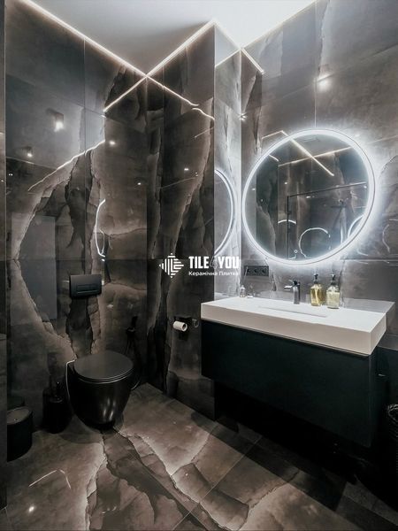 Керамограніт Netto Ceramika | Onyx Black High Glossy 60&times;60 17976 фото