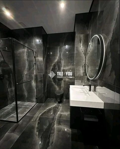 Керамограніт Netto Ceramika | Onyx Black High Glossy 60&times;60 17976 фото