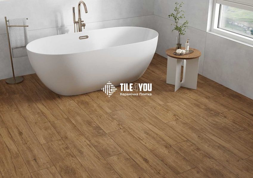 Плитка під дерево Cersanit | Brantwood Brown Mat Rect 19,8x119,8 G1 18916 фото