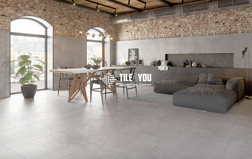 Керамограніт Teo Ceramics (Allore) | Concrete Grey F P 600x1200x8 R Mat 1 60129650 фото